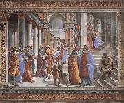 Domenicho Ghirlandaio Tempelgang Marias painting